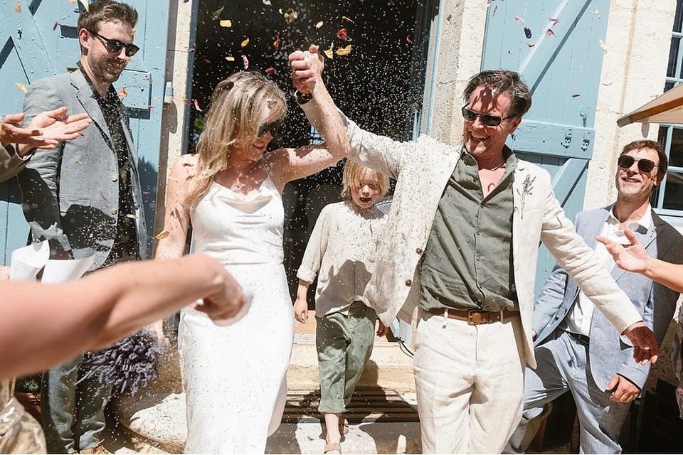 Marnie celebrating a wedding